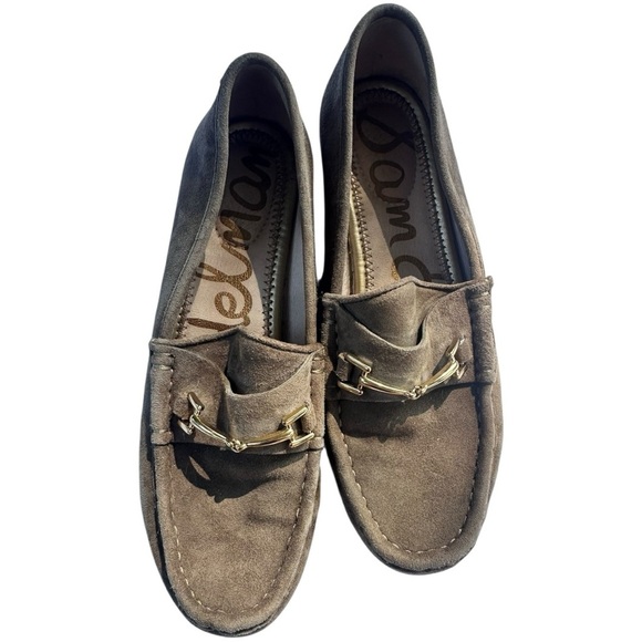 Sam Edelman “Talia” horsebit suede loafers – olive green, size 6 - Picture 9 of 10